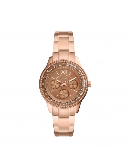 Montre Femme FOSSIL ES5109 - Collection STELLA Montre STELLA Montre style Mode avec acier - Mouvement Quartz - Multifonction