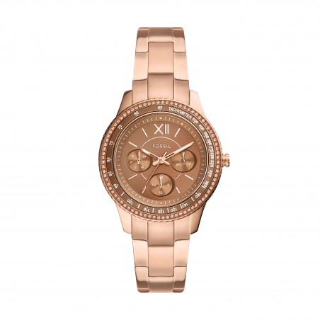 Montre Femme FOSSIL ES5109 - Collection STELLA Montre STELLA Montre style Mode avec acier - Mouvement Quartz - Multifonction