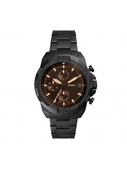 Montre Homme Fossil FS5851 - Collection BRONSON 44mm BRONSON style Tendance avec acier - Mouvement Quartz - Chronographe