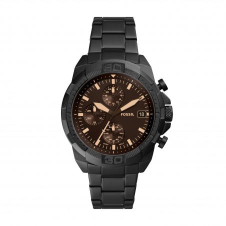 Montre Homme FOSSIL FS5851 - Collection BRONSON 44MM BRONSON style Tendance avec acier - Mouvement Quartz - Chronographe