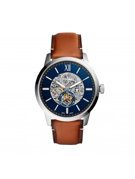 Montre Homme Fossil ME3154 - Collection CorE 48mm TOWNSMAN style Mode avec cuir et acier - Mouvement Automatique