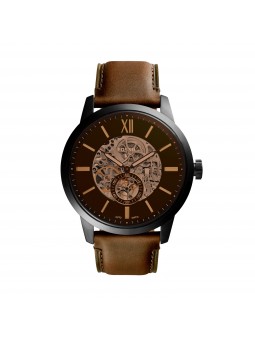 Montre Homme FOSSIL ME3155 - Collection CORE 48MM TOWNSMAN style Mode avec cuir et acier - Mouvement Automatique