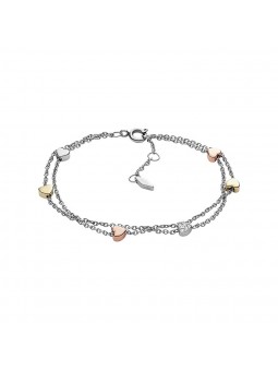 Bracelet Femme FOSSIL JF02854998 - Collection GALENTINE VINTAGE MOTIFS style Tendance avec acier et verre