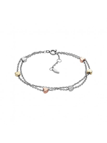 Bracelet Femme FOSSIL JF02854998 - Collection GALENTINE VINTAGE MOTIFS style Tendance avec acier et verre