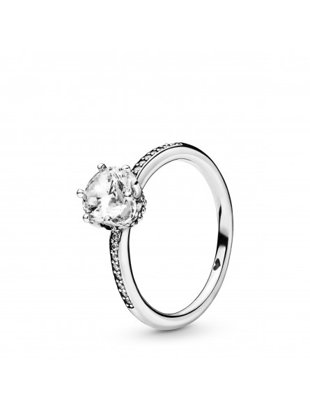 Pandora Bijou argent 925 - Bague Couronne Scintillante Incolore argent - Collection Moments - T60