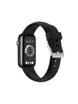 Montre Homme Smarty SW032A - Collection Allure - Bracelet Silicone et maille milanaise noir