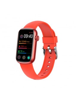 Montre Homme Smarty SW032C - Collection Allure - Bracelet Silicone et maille milanaise rouge
