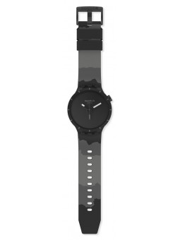 Montre Unisexe Swatch Big Bold Bioceramic Basalt SB03B110 - Collection Colors Of Nature - Boitier biocéramique noire