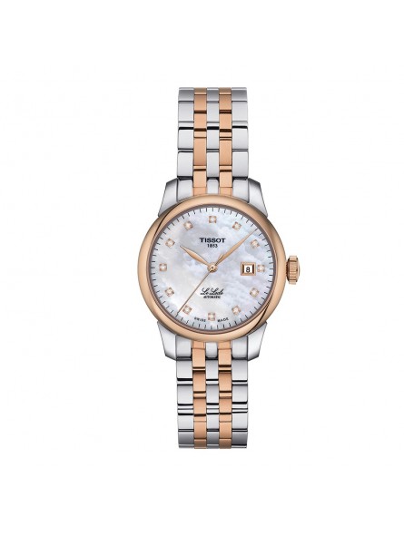 Montre Femme T0062072211600 Tissot Le Locle Automatic Lady - Cadran Ronde, Nacre blanche