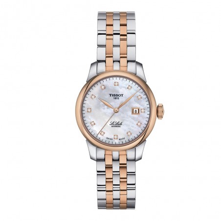 Montre Femme T0062072211600 Tissot Le Locle Automatic Lady - Cadran Ronde, Nacre blanche