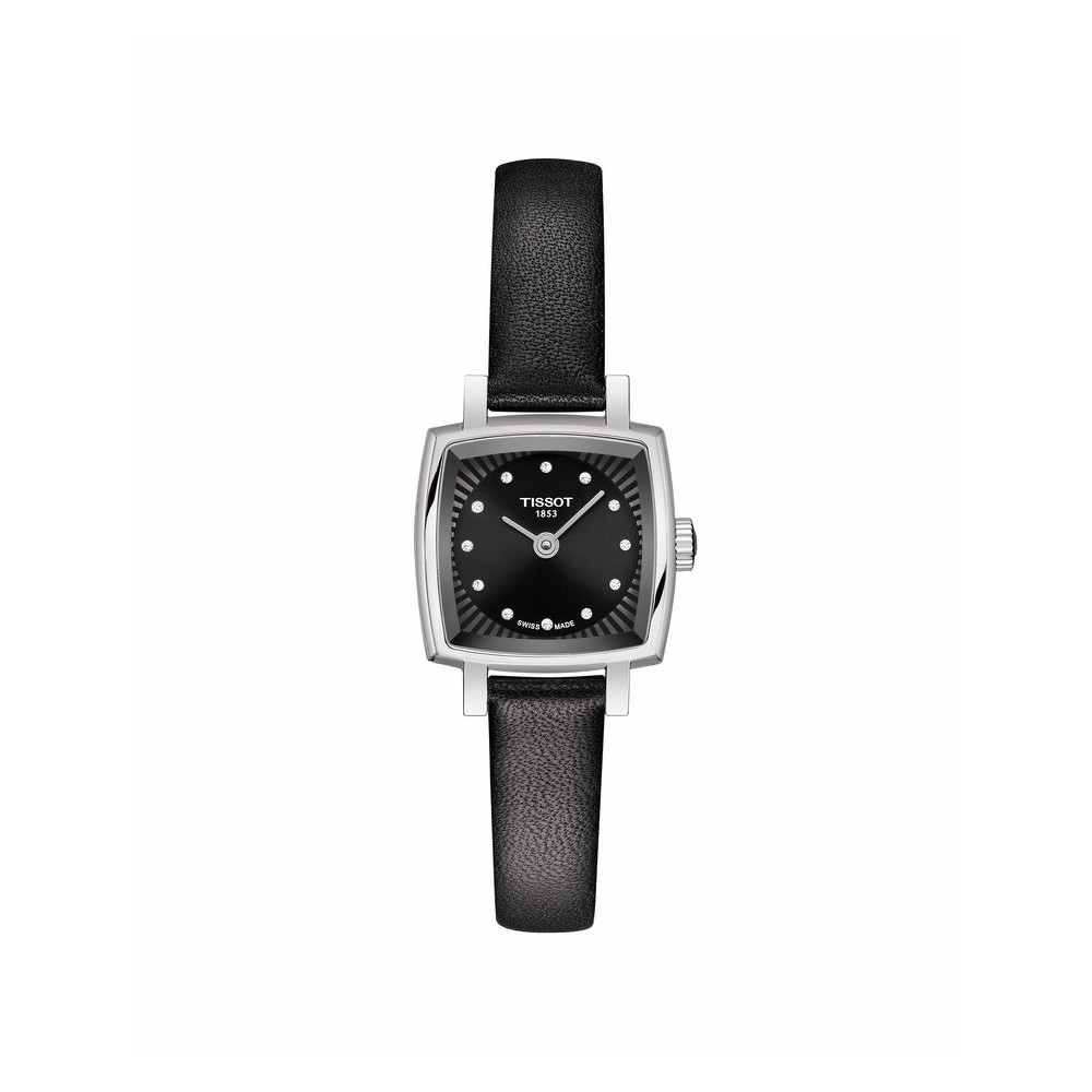 Montre Femme T0581091605600 Tissot Lovely Square - Cadran Carré, Noir