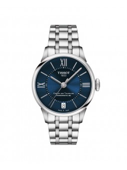 Montre Femme T0992071104800 Tissot Chemin des Tourelles Powermatic 80 Lady - Cadran Ronde, Bleu