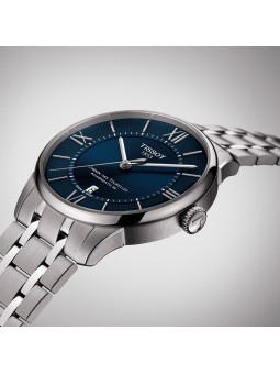 Montre Homme T0994071104800 Tissot Chemin des Tourelles Powermatic 80 - Cadran Ronde, Bleu