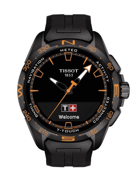 Montre Homme T1214204705104 Tissot T-Touch Connect Solar - Cadran Ronde, Noir