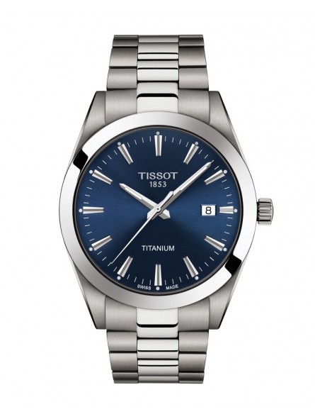 Montre Homme T1274104404100 Tissot Gentleman Titanium - Cadran Ronde, Bleu