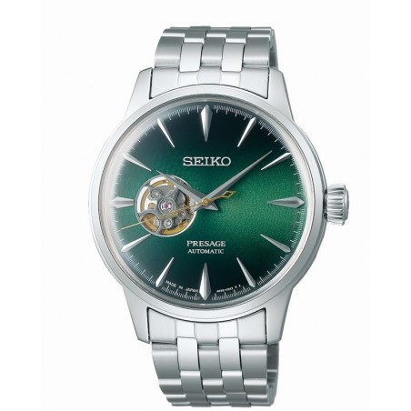 Montre Homme Seiko Presage SSA441J1 - Mouvement automatique, cur ouvert -  Boitier et bracelet acier inoxydable