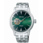 Montre Homme SEIKO Présage Automatique Coeur Ouvert Acier Cadran Vert - SSA441J1