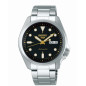 Montre Homme SEIKO Sport 5 Auto Noir Acier argenté - SRPE57K1