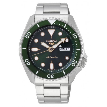 SEIKO 5 SPORTS AUTOMATIQUE VERT ACIER SRPD63K1