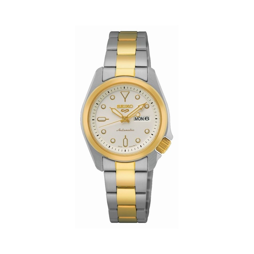 Montre Femme Seiko S5S SRE004K1 - Mouvement automatique - Boitier et bracelet acier inoxydable et doré