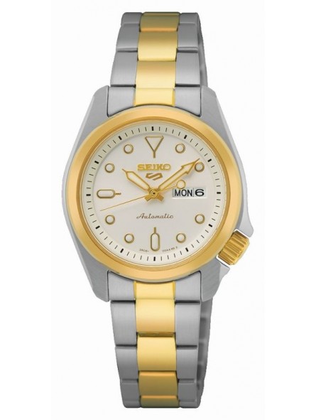 Montre Femme Seiko S5S SRE004K1 - Mouvement automatique - Boitier et bracelet acier inoxydable et doré