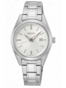 Montre Femme Seiko Classique SUR633P1 - Mouvement quartz  - Cadran blanc - Boitier et bracelet acier inoxydable