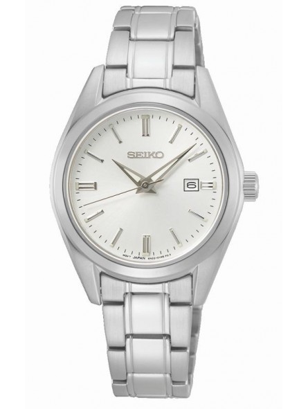 Seiko - Montre quartz Classique Dame Blanc - Ref SUR633P1