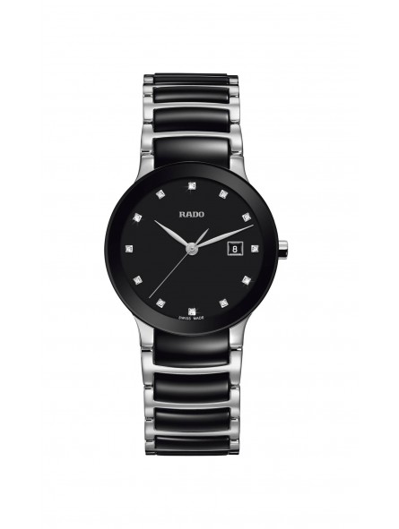 Montre Femme RADO Centrix Diamonds Quartz Noire - R30935752