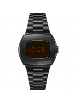 Montre Homme HAMILTON PSR Digital Quartz Brac Acier Noir - H52404130