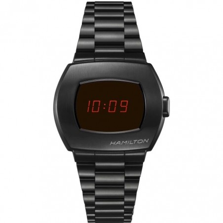 Montre Homme HAMILTON PSR Digital Quartz Brac Acier Noir - H52404130