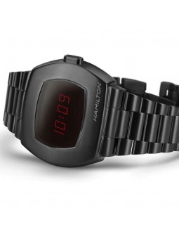 Montre Homme HAMILTON PSR Digital Quartz Brac Acier Noir - H52404130
