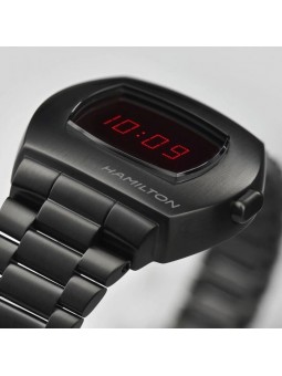 Montre Homme HAMILTON PSR Digital Quartz Brac Acier Noir - H52404130