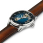 Montre Homme HAMILTON Jazzmaster Coeur Ouvert Bleu Cuir Brun - H32675540