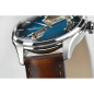 Montre Homme HAMILTON Jazzmaster Coeur Ouvert Bleu Cuir Brun - H32675540