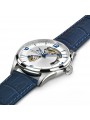 Montre Homme HAMILTON Jazzmaster Coeur Ouvert Brac cuir bleu, cad argenté - H32705651