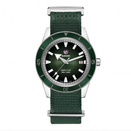 Montre Homme Rado Captain Cook Auto Pochette Voyage Cuir - R32505318