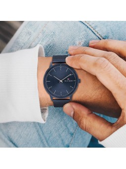 Montre Tommy Hilfiger Hendrix Homme - Boitier acier Bleu - Bracelet acier Bleu
