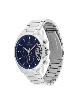 Montre Homme TOMMY HILFIGER Baker Chronographe Bleu Acier Gris - 1710448