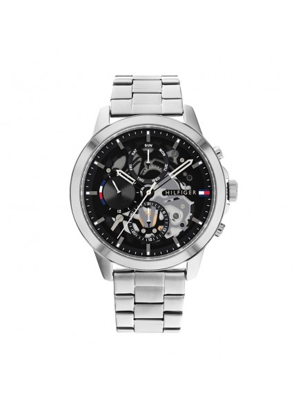 Montre Tommy Hilfiger Henry Homme - Boîtier acier argenté - Bracelet acier argenté Montre Tommy Hilfiger Henry Homme - Boîtier acier argenté - Bracelet acier argenté