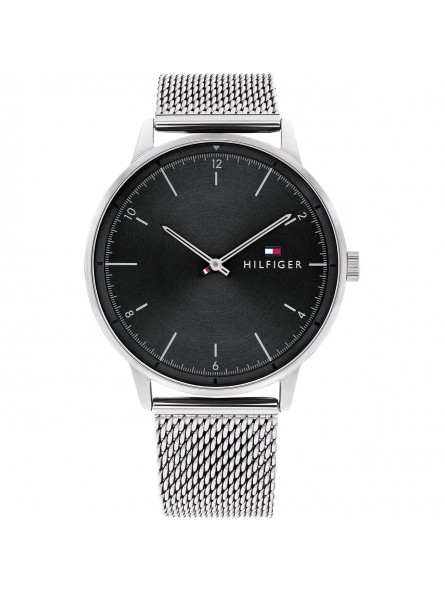 Montre Tommy Hilfiger Hendrix Homme - Boitier acier argenté - Bracelet acier argenté