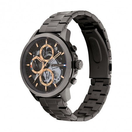 Montre Tommy Hilfiger Henry Homme - Boîtier acier gris  - Bracelet acier gris