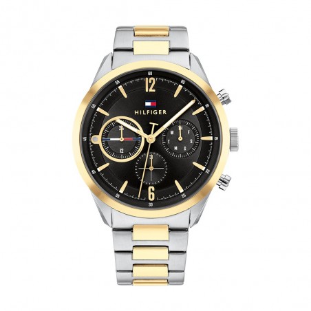 Montre Tommy Hilfiger Matthew Homme - Boîtier acier argenté - Bracelet acier argenté et Doré