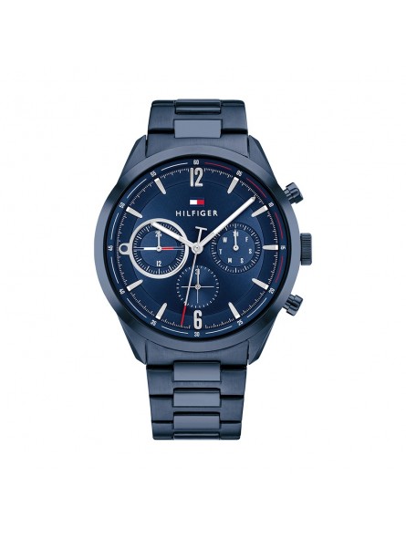 Montre Tommy Hilfiger Matthew Homme - Boîtier acier Bleu  - Bracelet acier Bleu