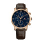 Montre Tommy Hilfiger Kane Homme - Boitier acier Doré Rose - Bracelet Cuir Marron Montre Tommy Hilfiger Kane Homme - Boitier acier Doré Rose - Bracelet Cuir Marron