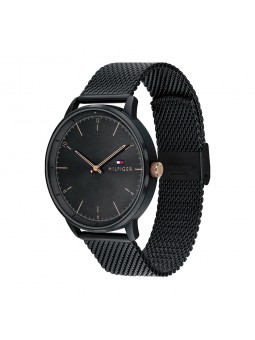 Montre Tommy Hilfiger Hendrix Homme - Boitier acier Noir - Bracelet acier Noir