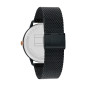 Montre Tommy Hilfiger Hendrix Homme - Boitier acier Noir - Bracelet acier Noir