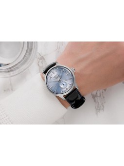 Montre Homme SEIKO Présage Cocktail Cuir Verni Noir - SSA343J1