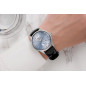 Seiko - Montre Homme - Presage - Cadran bleu clair - Bracelet cuir noir - Ref SSA343J1