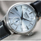 Seiko - Montre Homme - Presage - Cadran bleu clair - Bracelet cuir noir - Ref SSA343J1