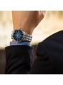 Montre Homme Seiko Présage Automatique Acier Bleu Noir  - SRPB41J1